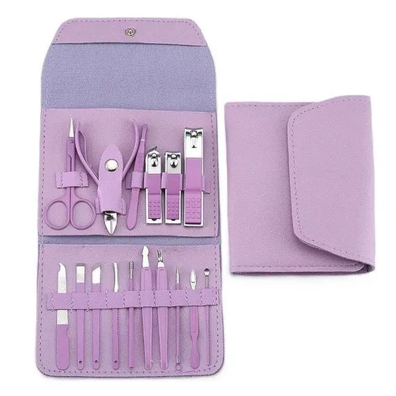 Set Profesional Manichiură & Pedichiură & Față - 16 Piese