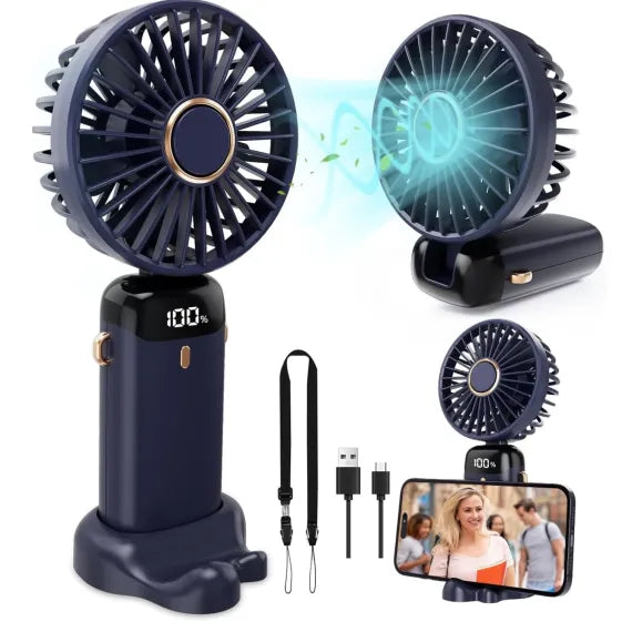 Ventilator Portabil Cu Suport Telefon